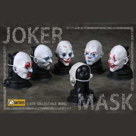 1/6 Scale Joker Masks by DAFTOYS