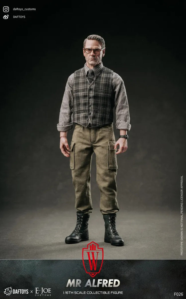 DAFTOYS x E.JOE 1/6 アルフレッド DAFTOYS Mr. Alfred 1/6 Scale Action Figure F026